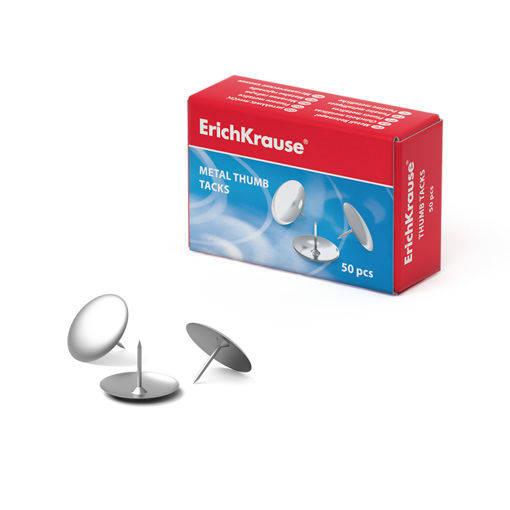 Picture of THUMB TACKS (PINS) SILVER 50 PIECES